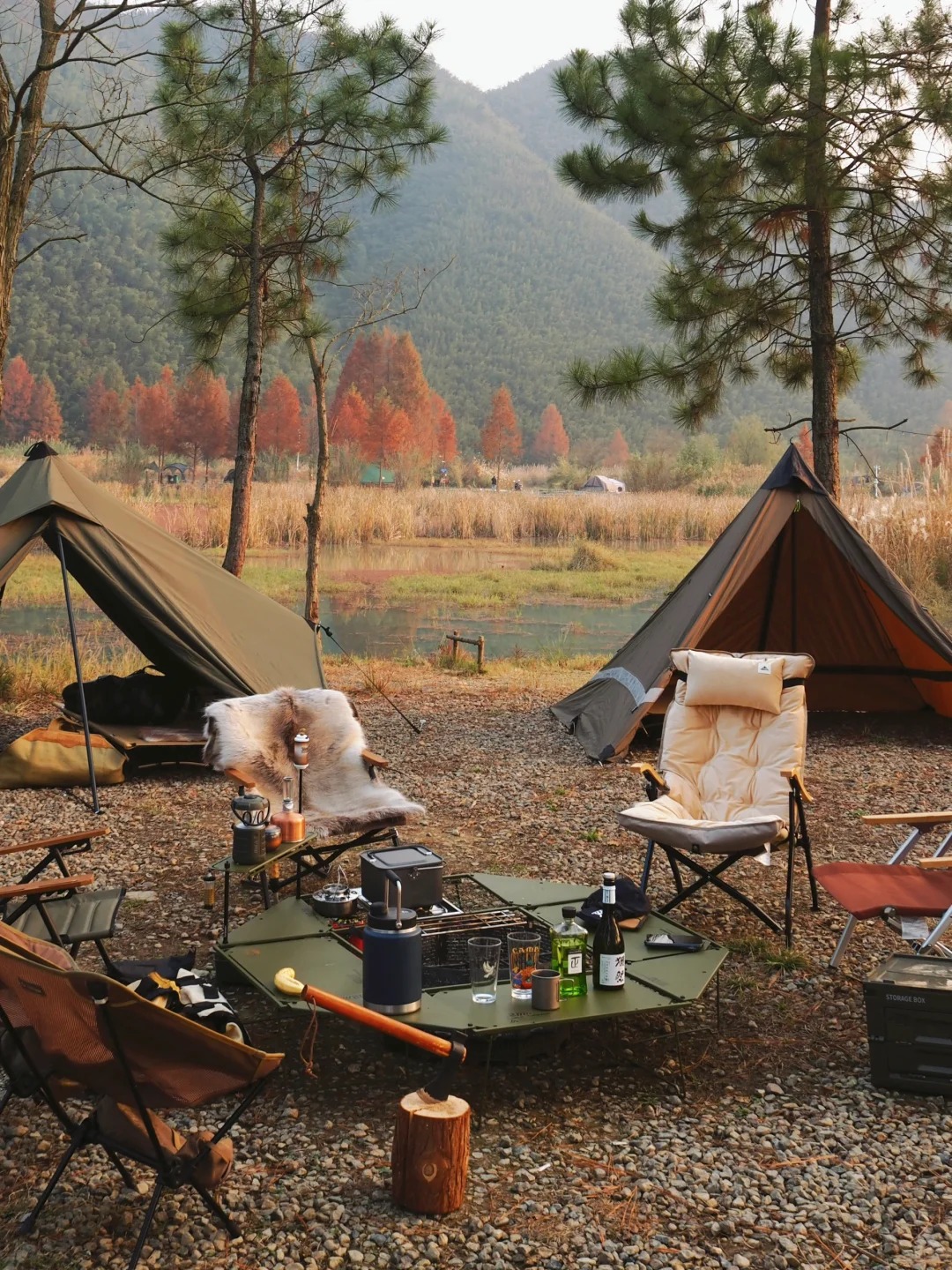 週末湖畔露營